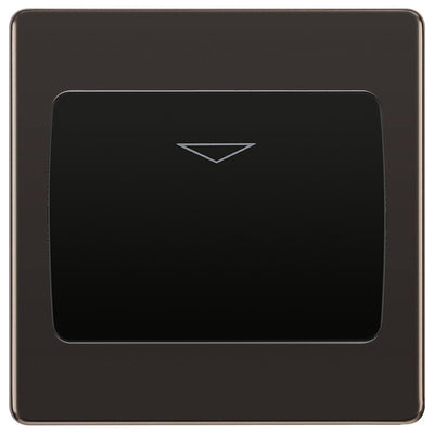 BG Nexus Screwless Black Nickel Hotel Key Card Switch FBNKYCSB by British General (BG-FBNKYCSB)