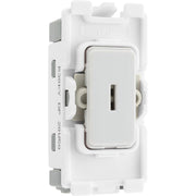 BG R30KY Nexus Grid White 20A 20AX 2 Pole Key Switch Module