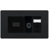 BG Evolve Media Wall Plate — TV Aerial, HDMI & CAT6 | Matt Black Screwless by British General