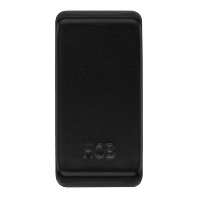 BG RRHBFB Matt Black 20 Amp Double Pole Appliance Grid Switch Labelled Hob