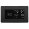 BG Evolve Black Chrome 4G Faceplate with HDMI + TV/FM/SAT Module - Black Insert by British General (BG-PCDBCEMR4B-HDMI-TVFM2B)
