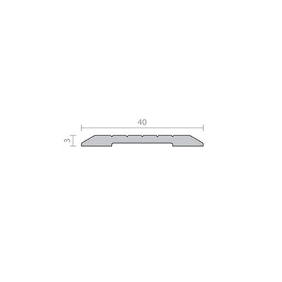 Other Door Hardware: Raven RP95 - Low Profile Threshold Plate 1000mm by Astroflame (ASTRO-ADRP95/1000)
