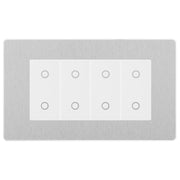BG Evolve Brushed Steel Screwless Quad Master Touch Dimmer Switch PCDBSTDM4W by British General (BG-PCDBSTDM4W)