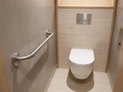 Bremmer Mira Grab Bar in Brushed Steel