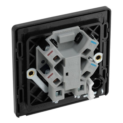 BG Evolve Polished Copper 13A Flex Outlet Neon Unswitched Fused Connection Unit PCDCP54B with 25mm Steel Back Box