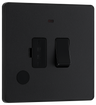 BG Evolve PCDMB52B Matt Black 13A Flex Neon Spur Unit-Black Insert by British General (BG-PCDMB52B-Shopify-SA_1)