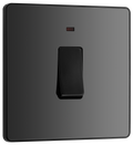 BG PCDBC31B Black Chrome Evolve 20A 2 Pole LED Switch - Black Insert