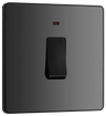 BG PCDBC31B Black Chrome Evolve 20A 2 Pole LED Switch - Black Insert by British General (BG-PCDBC31B-Shopify-SA_1)