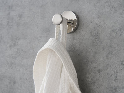 Corby Harrogate Single Clothes Hook in Polished Steel