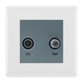 BG White Moulded TV & Satellite Socket NWMTVSATG