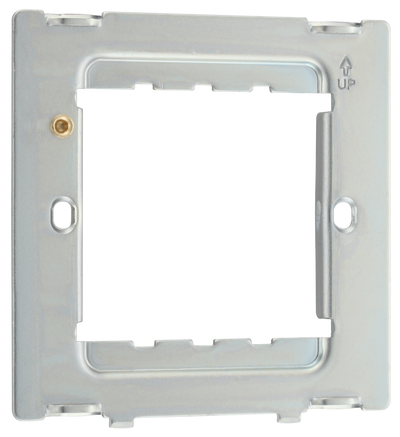 RFR12PCD Front - The Grid modular range from British General allows you to build your own module configuration with a variety of combinations and finishes. This frame is suitable for installation of Evolve Grid frontplates that fit 1 or 2 Grid modules.