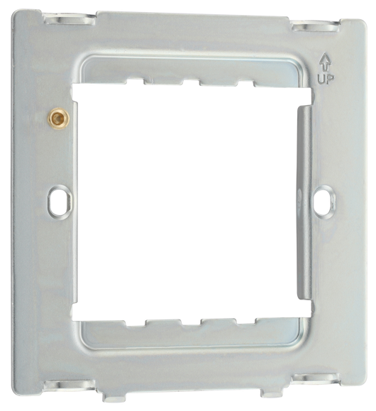 RFR12PCD Front - The Grid modular range from British General allows you to build your own module configuration with a variety of combinations and finishes. This frame is suitable for installation of Evolve Grid frontplates that fit 1 or 2 Grid modules.