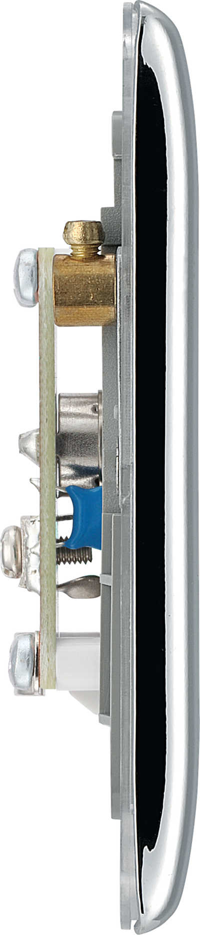 BG NPC63 Nexus Isolated Co-axial, 2 Gang Satellite Socket Polished Chrome