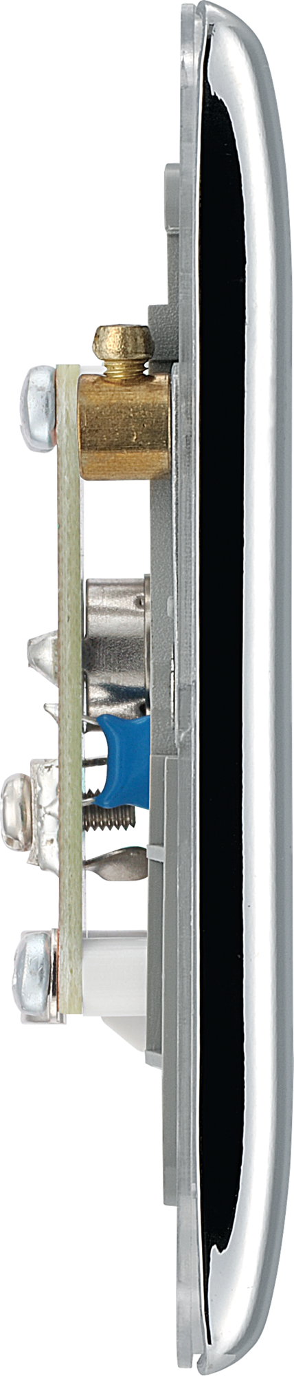 NPC63 Side - This isolated coaxial socket from British eneral has 2 connection points for TV or FM coaxial  to yoaerial conneGctions.