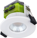 Luceco FTF6WCCT FType Mk2 White IP65 4W-6W 465lm-750lm CCT 90mm Fire-Rated Flat Bezel LED Downlight