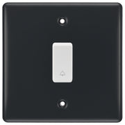 BG Part M 1 Gang Bell Push Switch – Retractable with Bell Symbol