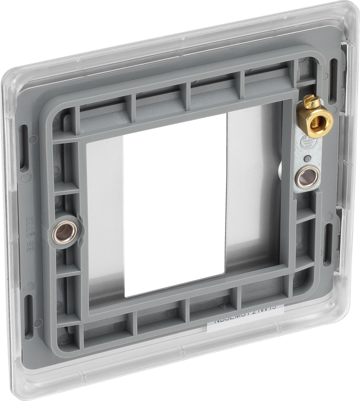 NBSEMS1 Back- The Euro Module range from British General combines plates and interchangeable modules so you can configure your own bespoke switches and sockets.