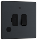 BG PCDMG52B Matt Grey Evolve 13A Flex Outlet Neon Spur Unit - Black Insert
