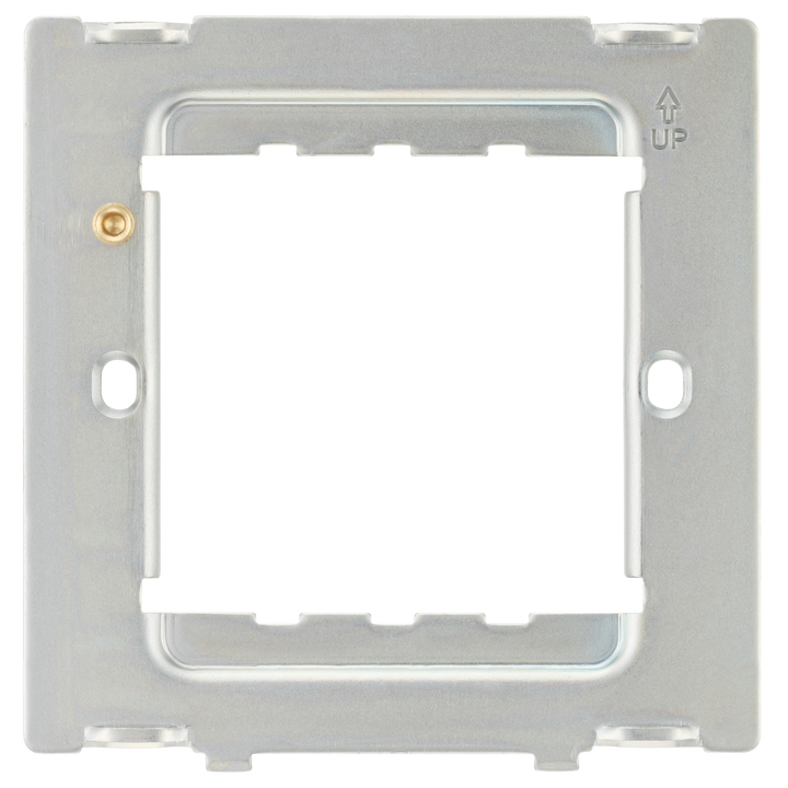 RFR12PCD Front - The Grid modular range from British General allows you to build your own module configuration with a variety of combinations and finishes. This frame is suitable for installation of Evolve Grid frontplates that fit 1 or 2 Grid modules.