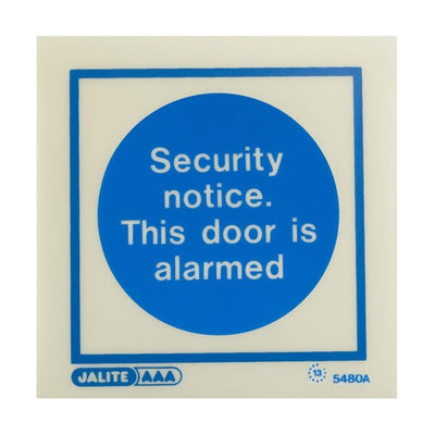 Extinguishers & Equipment: Self-Adhesive Photoluminescent Fire Door Signs - Vinyl 100x100mm Fire door keep locked shut by Jalite signs (SAFELINCS-JS5140A)