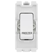BG Evolve White RRFZPCDW 20A Double Pole Appliance Grid Switch Labelled Freezer by British General (BG-RRFZPCDW+RPCDW30)