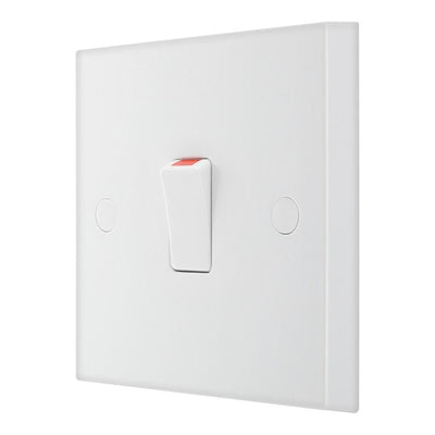BG 930 Moulded Square Edge | White | 1 Gang 20A 2 Pole Switch by British General (BG-930)