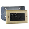 BG Nexus Antique Brass Quadplex 2x Satellite BT and Co-Axial Socket with Surface Pattress Back Box by British General (BG-NAB69+MC502)