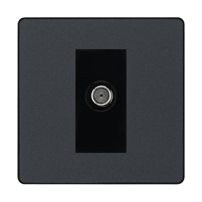 BG Evolve Matt Grey Satellite Socket PCDMG64B