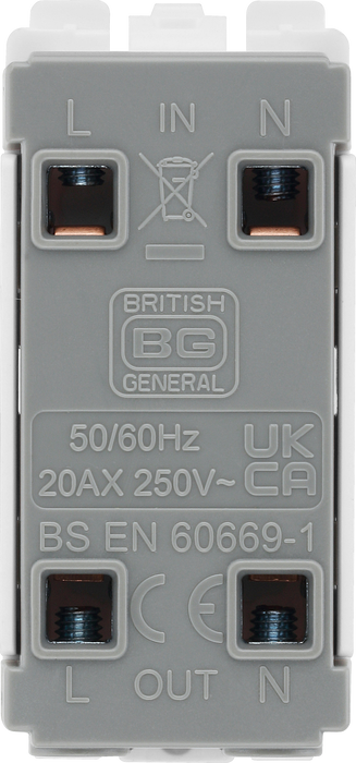 RPC30KY Back- The Grid modular range from British General allows you to build your own module configuration with a variety of combinations and finishes.