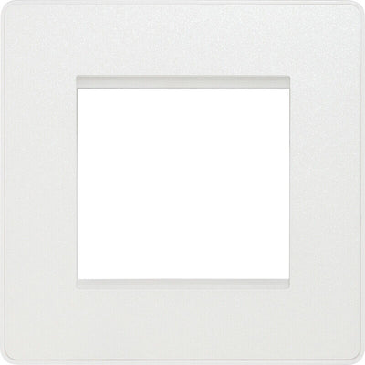 Switches: BG Evolve Pearlescent White Screwless Switches & Sockets White Insert Full Range PCDCL12W - Single Light Switch 20A by British General (BG-EVOLVE-PEARLESCENT-WHITE-PCDCL12W)