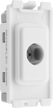 BG RPCDWFLEX Evolve Grid White 10mm Flex Outlet Module by British General (BG-RPCDWFLEX-Shopify-SA_1)