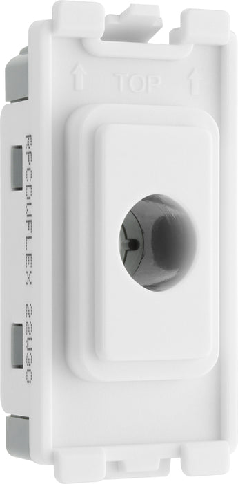 BG RPCDWFLEX Evolve Grid White 10mm Flex Outlet Module