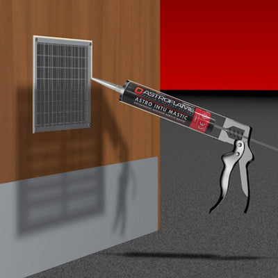 Astroflame Fire & Acoustic Rated Intumescent Mastic White - CE Marked (Foil- 600ml) by Astroflame (Astro-AFIMWFOIL)