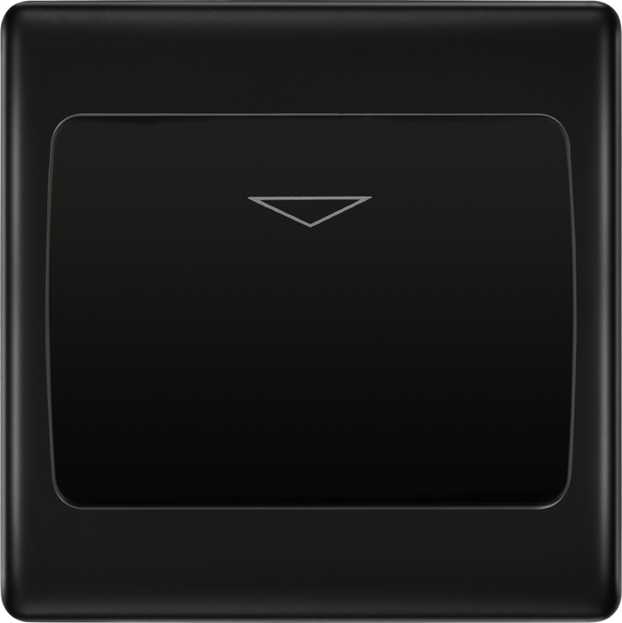 BG NFBKYCSB Nexus Metal Hotel Key Card Switch 16A - Black Insert - Matt Black