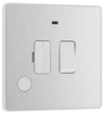 BG PCDBS52W Brushed Steel Evolve 13A Flex Outlet Neon Switched Fused by British General (BG-PCDBS52W-Shopift-SA_1)