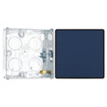 BG Evolve Matt Blue Intermediate Edge to Edge Rocker Switch PCDDB13EB with 25mm Steel Back Box