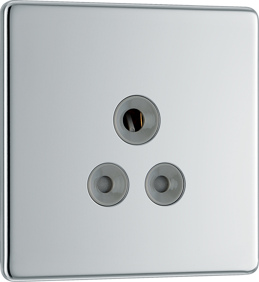 FPC29G Front - This 5A round pin socket from British General can be used to connect lamps to a lighting circuit.