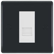BG Part M Single RJ11 Telephone Socket, Screw Terminal - White Insert