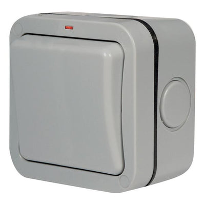 BG WP12 Nexus Storm IP66 1 Gang 20A 20AX 2 Way Neon Switch