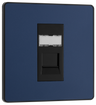 BG PCDDBRJ451B Matt Blue Evolve RJ45 Cat6 Data Outlet - Black Insert by British General (BG-PCDDBRJ451B-Shopify-SA_1)