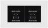 BG White 4 Gang Faceplate with 45W USB A+C Charger Modules – Black Insert by British General (BG-8EMR4+EMUSBAC45B)
