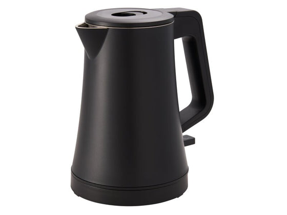 0.6L Doubled Walled Kettle (SD-132) in Black - UK Plug by Corby of Windsor (Corby-27574)