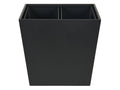 Corby Highland Dual Recycling Bin in Black PU Leather