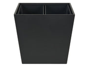 Corby Highland Dual Recycling Bin in Black PU Leather by Corby of Windsor (Corby-27453)