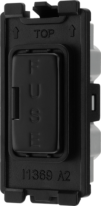 BG RFBFUSE Nexus Grid Matt Black 13A Fuse Holder Module