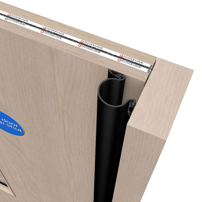 Other Door Hardware: Astro Finger Guardian Front and Rear for Centre Pivot or Butt Hinged Doors Black / Front Devices / 1950mm by Astroflame (ASTRO-AFFGUBLKF)