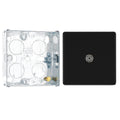 BG Screwless Matt Black 1 Gang Coaxial TV Socket FFB60 with 25mm Steel Back Box