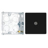 BG Screwless Matt Black 1 Gang Coaxial TV Socket FFB60 with 25mm Steel Back Box