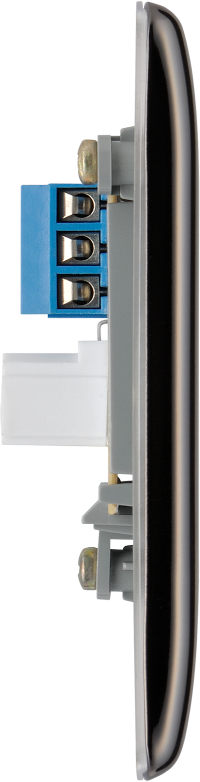  NBNBTS1 Side - This secondary telephone socket from British General uses a screw terminal connection and should be used for an additional telephone point which feeds from the master telephone socket.