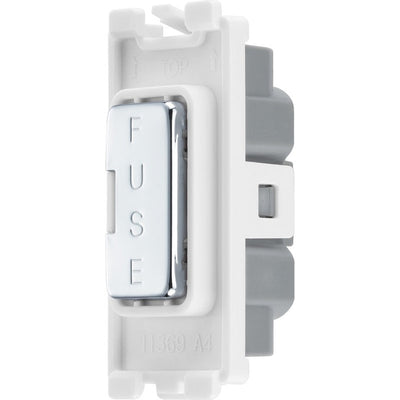 BG RPCFUSE Nexus Grid Polished Chrome 13A Fuse Holder Module